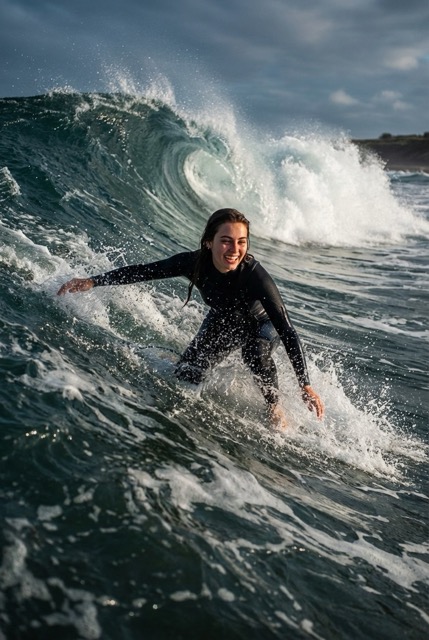 Динамичный серф-кадр